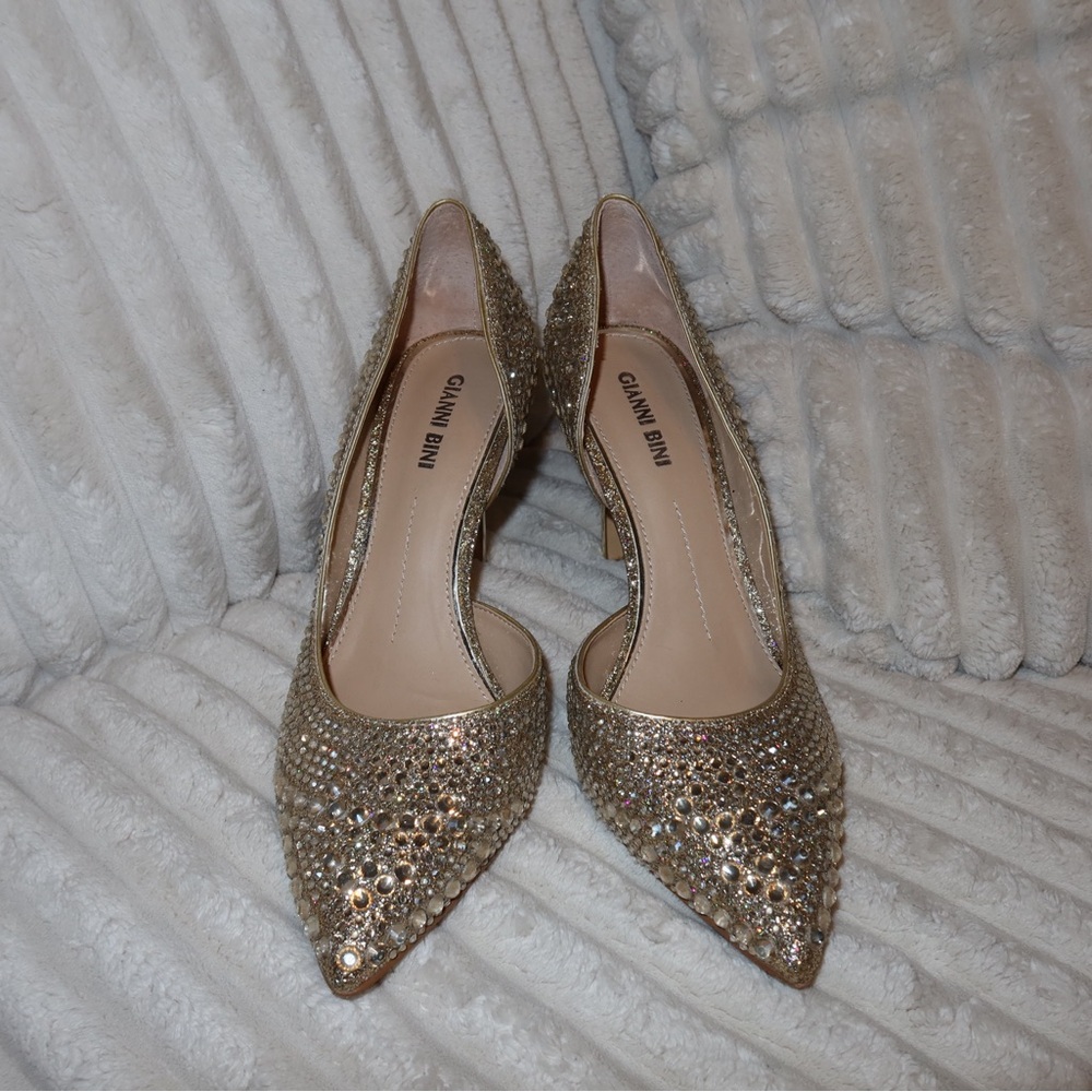 Giani bini heels rhinestone
